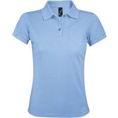 Sol's Women's Prime Pique Polo Shirt - Sky Blue