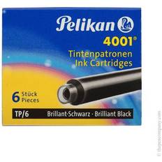 Schwarz Stiftzubehör Pelikan 301218 Ink Cartridges 4001 TP/6 Brilliant Black (Pack of 6)