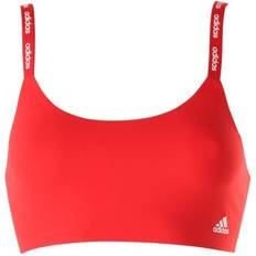 Adidas Red Bras adidas BOS Micro Cut Free Scoop Lounge Bra