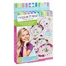 Make It Real – Block n’ Rock Bracelets. DIY Alphabet Letter Beads & Charms Bracelet Making Kit for Girls. Arts and Crafts Kit to Design and Create Unique Tween Bracelets with Letters, Beads & Charms