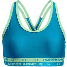 Blau Tops Under Armour Girl's Crossback Sports Bra - Radar Blue/Aqua Foam (1364629-422)