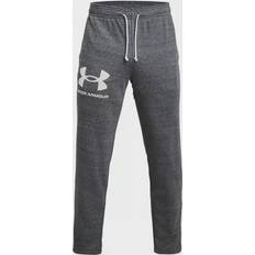 Under Armour Rival Terry Pants - Pitch Gray Full Heather/Onyx White