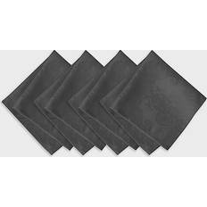 Elrene Home Fashions Barcelona Damask Servilleta de Tela Gris (43.18x43.18cm)