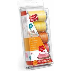 Gutermann Nähfaden Set Cotton 30 gelb/rot 5x 300m
