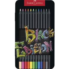 Faber-Castell Colouring Pencils Black Edition, tin of 12 tin of 12