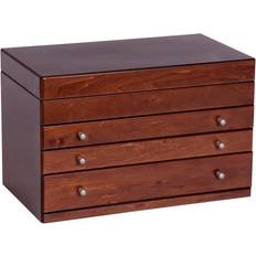 Brigitte Wooden Jewelry Box - Brown