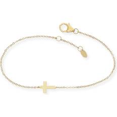 Gold cross Saks Fifth Avenue 14K Yellow Gold Cross Bracelet Exclusive