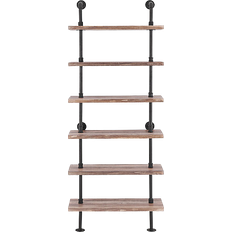 Brown Shelving Systems Danya B Pipe Ladder Shelving System 31.5x78.5"