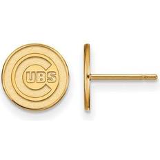 LogoArt Women's Chicago Cubs Gold-Plated Post Earrings