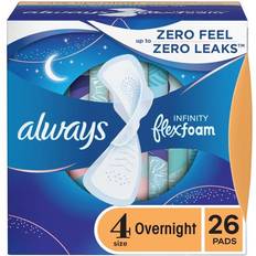 Always Infinity FlexFoam Overnight Size 4 26-pack