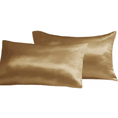 Pillow Cases Madison Park Essentials Satin Pillow Case Gold (101.6x50.8)