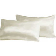 Polyester Pillow Cases Madison Park Essentials Satin Pillow Case White (101.6x50.8)