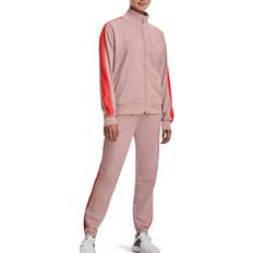 Under Armour Tricot Tracksuit Women - Retro Pink/Venom Red