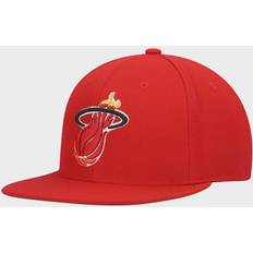 Mitchell & Ness Miami Heat Hardwood Classics Team Ground 2.0 Snapback Cap Sr