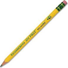 Yellow Ballpoint Pens Dixon Ticonderoga My First Pencil Tri-Write Triangular Pencil with Eraser 36 Count