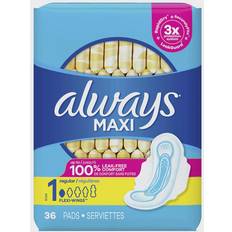 Menstrual Pads Always Maxi Regular Size 1 36-pack