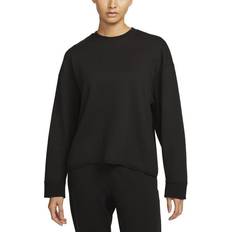 Outerwear Nike Women's Yoga Luxe Fleece Crewneck Top Black/Iron