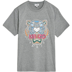 Kenzo T-shirts Kenzo Icon Tiger Crew Neck T-shirt - Dove Grey