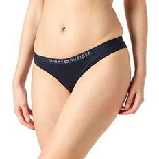 Tommy Hilfiger Logo Waistband Brazilian Bikini Bottoms - Desert Sky