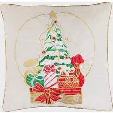 Safavieh Junie Christmas Tree Complete Decoration Pillows Beige, Red (45.72x45.72cm)