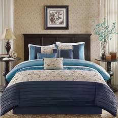 Madison Park Signature Serene Bedspread Blue (228.6x228.6cm)