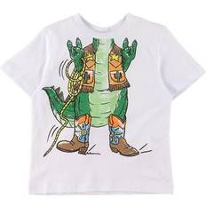 Kid's T-shirt - White with Crocodiles/Sheri