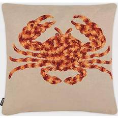 Safavieh Lilia Crab Complete Decoration Pillows Red, Beige (50.8x50.8cm)