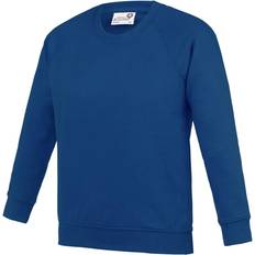 AWDis Kid's Academy Crew Neck Raglan School Sweatshirt 2-pack - Deep Royal