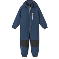 Blå Softshelldresser Reima Kid's Nurmes Softshell Overall - Navy (520284A-6980)