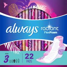 Menstrual Protection Always Radiant FlexFoam Size 3 22-pack