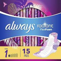 Menstrual Pads Always Radiant FlexFoam Size 1 15-pack