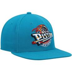 Mitchell & Ness Unisex Accessories Mitchell & Ness Detroit Pistons Hardwood Classics Team Ground 2.0 Snapback Hat Men - Teal