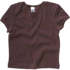 18-24M T-shirts Bella+Canvas Baby Short Sleeve Rib T-shirt - Chocolate (UTRW3110)