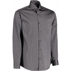 Seven Seas Fine Twill California Skjorta - Mörkgrå