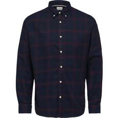 Selected Chemises Selected Flannel Slim Skjorte, Sycamore