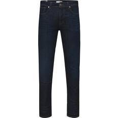 Selected slim leon Selected Homme Slim-jeans i mørkebl�å Mørkeblå