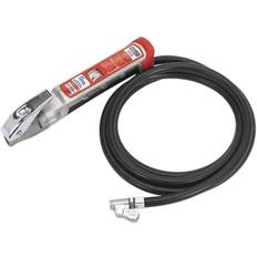 Tyre inflator Sealey SA37/94 Professional Tyre Inflator 2.75mtr Hose & Clip-On Connector