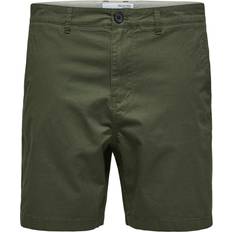 Selected Homme cotton blend slim chino shorts in