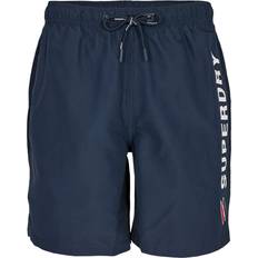 Silber Bademode Superdry Badeshorts Mit Applikation - Marineblau