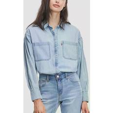 Levi's Donna Camicie Levi's Villa Tunic Denim Shirt, Light