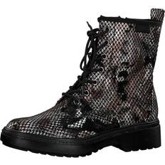 Dam - Multifärgade Ankelboots Tamaris Reptile Print Lace-Up Boots