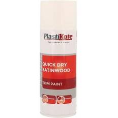 Plasti-Kote Spray Paints Plasti-Kote Quick Dry Satinwood 400ml White