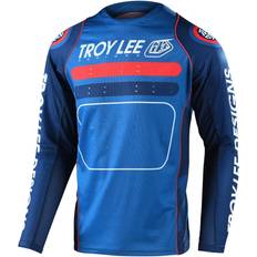 Troy lee designs sprint Troy Lee Designs Sprint Drop In Youth Bicycle Jersey, white-red-blue