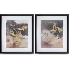 John Lewis & Partners Evening Shimmer Framed Art 62x72cm 2pcs