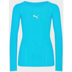 Lila Basisschicht Puma Training Crew T-Shirt