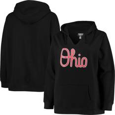 Ohio state hoodie Profile Women's Ohio State Buckeyes Plus Notch Neck Team Pullover Hoodie