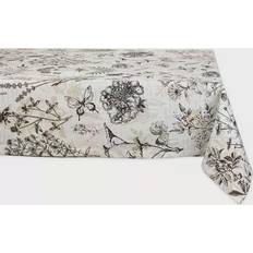 Design Imports Botanical Bordsduk Svart (213.36x152.4cm)
