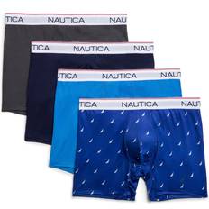 4 pcs Men's Underwear Nautica Stretch Performance Boxer Briefs 4-pack - Black Shadow Wash