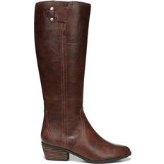 Brown - Men High Boots Dr. Scholl's Brilliance Wide Calf