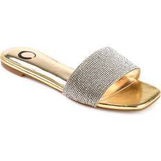 Silver - Women Slides Journee Collection Women's Grayce Slide Sandals